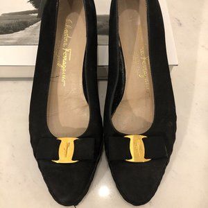 Salvatore Ferragamo Black Flats